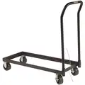 Cabinet Dolly: 30 gal, 250 lb Load Capacity, 43 1/4" x 18 1/4", Steel, Black