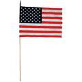 Annin Flagmakers US Hand Held Flag Set, 8" Height, 12" Width, Includes 24" Staff