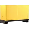 Justrite Riser Leg Frame: Standard Safety Cabinets, 45 gal/30 gal, 43 3/4" x 18 3/4" x 5 1/4", Steel, Black