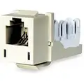 Hubbell Premise Wiring Modular Jack, Electric Ivory, Plastic, Series: Standard, Cable Type: Voice