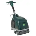 Nobles Walk Behind Floor Scrubber, 900 rpm Brush Speed, Cylindrical Deck Style, 0.5 HP, 15" Cleaning Path
