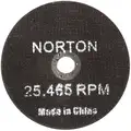 Norton 3", Type 1 Aluminum Oxide Abrasive Cut-Off Wheel, 3/8" Arbor Hole Size, 0.0625" Thickness