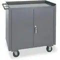 Mobile Cabinet Workbench, Steel, 24" Depth, 37-3/4" Height, 42" Width