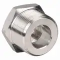 304 Stainless Steel Hex Reducing Bushing, MNPT x FNPT, 1/2" x 1/4" Pipe Size - Pipe Fitting