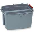 Split Bucket,17 Qt.,Gray,