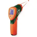 Extech Backlit LCD Infrared Thermometer, Laser Sighting: Single Dot, -58&deg; to 1832&deg; Temp. Range (F)