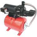 1/2 HP, Shallow Well Jet Pump System, 10.8/5.5 Amps, 11.4 gpm Flow Rate at 10 Ft. Lift at 40 PSI