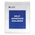 C-Line Products Shop Ticket Holder: Self-Adhesive, Top, Vinyl, 5 in Wd, 8 in Ht, 50 PK