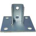 Strut Post Base,Square,6 L x 6