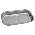 Parts Tray, Magnetic, 5-1/2 in. L, 9-1/2 in. W, 1-1/2 in. H, Stainless Steel