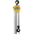 Manual Chain Hoist, 4000 lb. Load Capacity, 20 ft. Hoist Lift, 1-3/8" Hook Opening