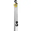 Manual Chain Hoist, 10,000 lb. Load Capacity, 20 ft. Hoist Lift, 1-7/8" Hook Opening