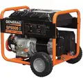 Generac Recoil Gasoline Portable Generator, 5500 Rated Watts, 6875 Surge Watts, 120VAC/240VAC