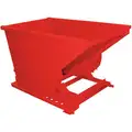 Red Self-Dumping Hopper, 27.0 cu. ft., 6000 lb. Load Cap., 39-3/4 " H X 63-1/2" L X 39-3/4" W