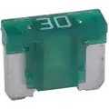 30A Fast Acting, Nonindicating Plastic Fuse with 32VDC Voltage Rating; ATM-LP Series, Green