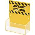 Brady Lockout Station: Unfilled, 0 Components, 8 in H, 6 1/4 in Wd