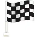 Black & White Checkerered Window Flag