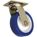 Swivel Plate Caster,Poly,8 In,