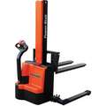 Electric Lift, Electric Push Stacker, 2200 lb. Load Capacity, Lifting Height Max. 62