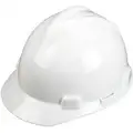 MSA Front Brim Hard Hat, Type 1, Class E ANSI Classification, V-Gard, Pinlock (4-Point)
