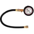 Haltec Truck Tire Gauge: 0 to 160 psi, Metal, Tires, 13 in Lg, Can Be Used On Standard Bore and Large Bore