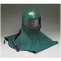 Abrasive Blasting Helmet,  Universal,  Green,  For Use With Low Pressure