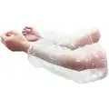 Polyethylene/Polypropylene Disposable Sleeves, 18"L, 1.25 mil Thickness, Elastic Cuff Style, 100 PK