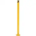 42" Spring Mount, Steel Bollard with Dome Cap; 2-1/8"O.D.