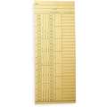 Amano Time Cards, Double Sided Payroll Card Type, Records Weekly, 8-1/4" Height, 3-3/8" Width
