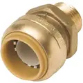 DZR Brass Male Reducing Adapter, 3/4" x 1/2" Tube Size