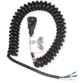 20 ft. Coiled Power Cord with SJT NEC Cord Designation, 14/3 Gauge/Conductor, and 15 Max. Amps