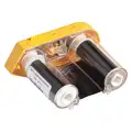 Label Printer Ribbon Cartridge: 2" x 75 ft, Black, Resin, R6200, M611-AM-BT-W/BMP61