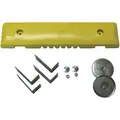 Ironguard Safety Bumper, For Use With Forklift Trucks, 4" Height, 18" Width, PVC Plastic, Yellow, Black