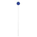 Reflective Driveway Marker: White Post, Blue, 48 in Overall Ht, 10 PK