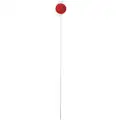Cortina Reflective Driveway Marker: White Post, Red, 48 in Overall H, 10 PK