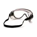 Pyramex Chemical Goggle, Indirect vented w/ Elastic Strap: Anti-Scratch, Indirect, Clear