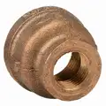 Reducing Coupling: Brass, 3/4 in x 3/8 in Fitting Pipe Size, Female NPT x Female NPT, Class 125
