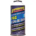 Supercool A/C 134a Charge and PAG Lubricant, 3 oz., Can, Yellow/Green Tint