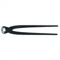 End Cutting Nippers: 11 3/4 in Overall Lg, For 0.13 in Max Wire Thick, Steel