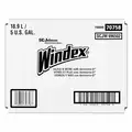 Windex Glass Cleaner, 5 gal. Bag, Unscented Liquid, Ready to Use, 1 EA