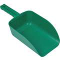 Remco Large Hand Scoop: Green, 82 oz. Capacity, 15 in Overall L, 5 9/10 in Overall Wd