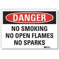 Lyle Vinyl Chemical Warning Sign with Danger Header, 10" H x 14" W