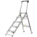 Xtend+Climb 5-Step, Aluminum Folding Step with 375 lb. Load Capacity, Silver