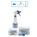 Pre-labeled Glass & Hard Surface Cleaner , Clear Blue