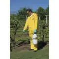 Condor 3-Piece Rain Suit with Jacket/Bib Overall, ANSI Class: Unrated, L, Yellow, High Visibility: No