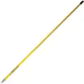 Carrand Handle: 71 in Broom Handle L, Acme Thread, Yellow, Fiberglass, Polypropylene