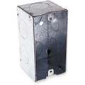 Raco Electrical Box, Galvanized Zinc, 2-1/8" Nominal Depth, 2" Nominal Width, 4" Nominal Length
