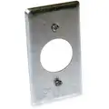 Raco Galvanized Zinc Electrical Box Cover, Box Type: Square, Number of Gangs: 1, 2-1/4" Width