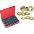 Imperial Grade 8 SAE/USS Hex Nut, Lock/Flat Washer, Zinc Yellow, Assortment, 926 Pieces