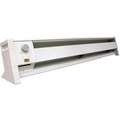 Dayton Electric Baseboard Heater, Radiant, 120VAC, 5118 / 3413 BTU, White